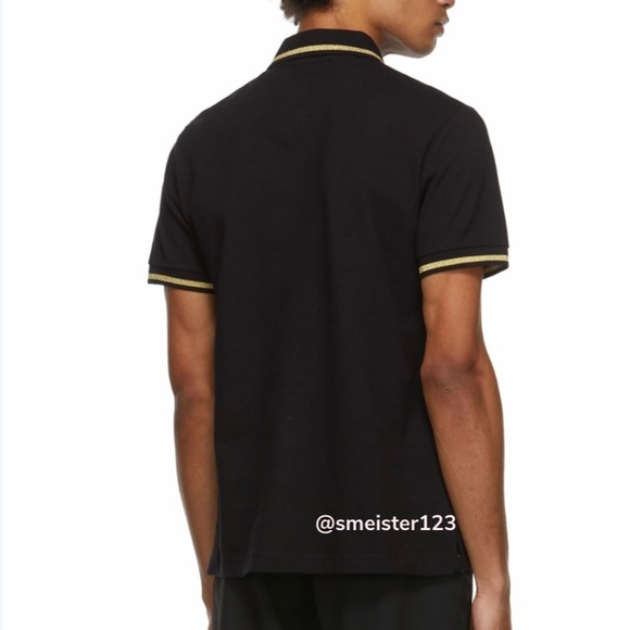 Versace Black & Gold Emblem Polo - Picture 2 of 6